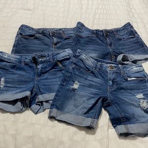 4 piece bundle girls shorts